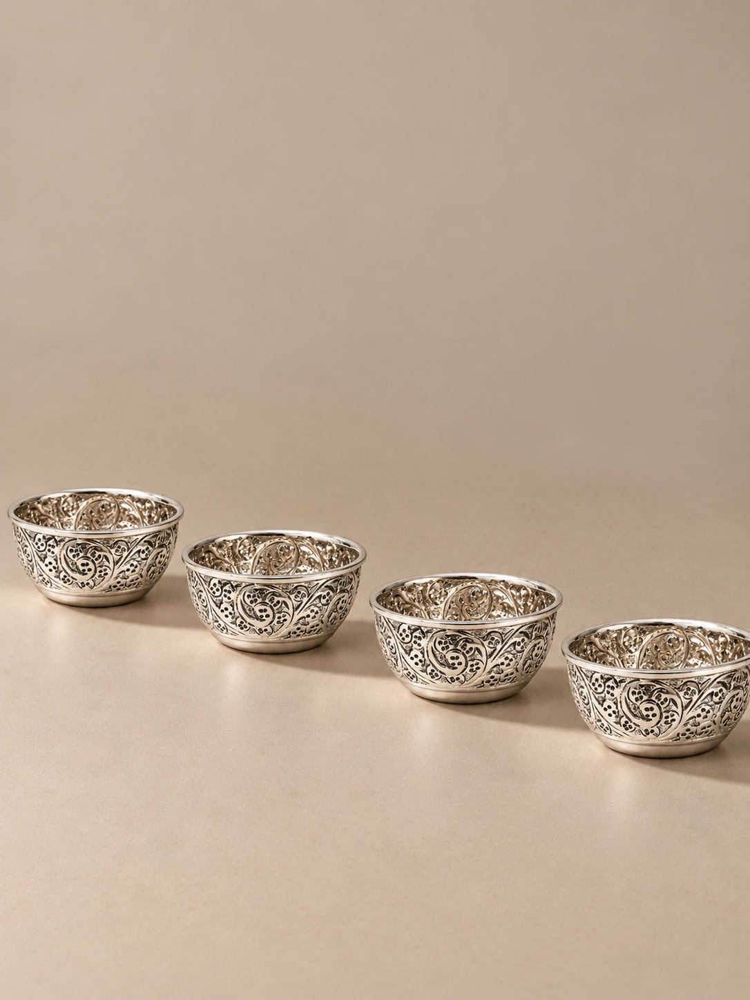 silver bowl