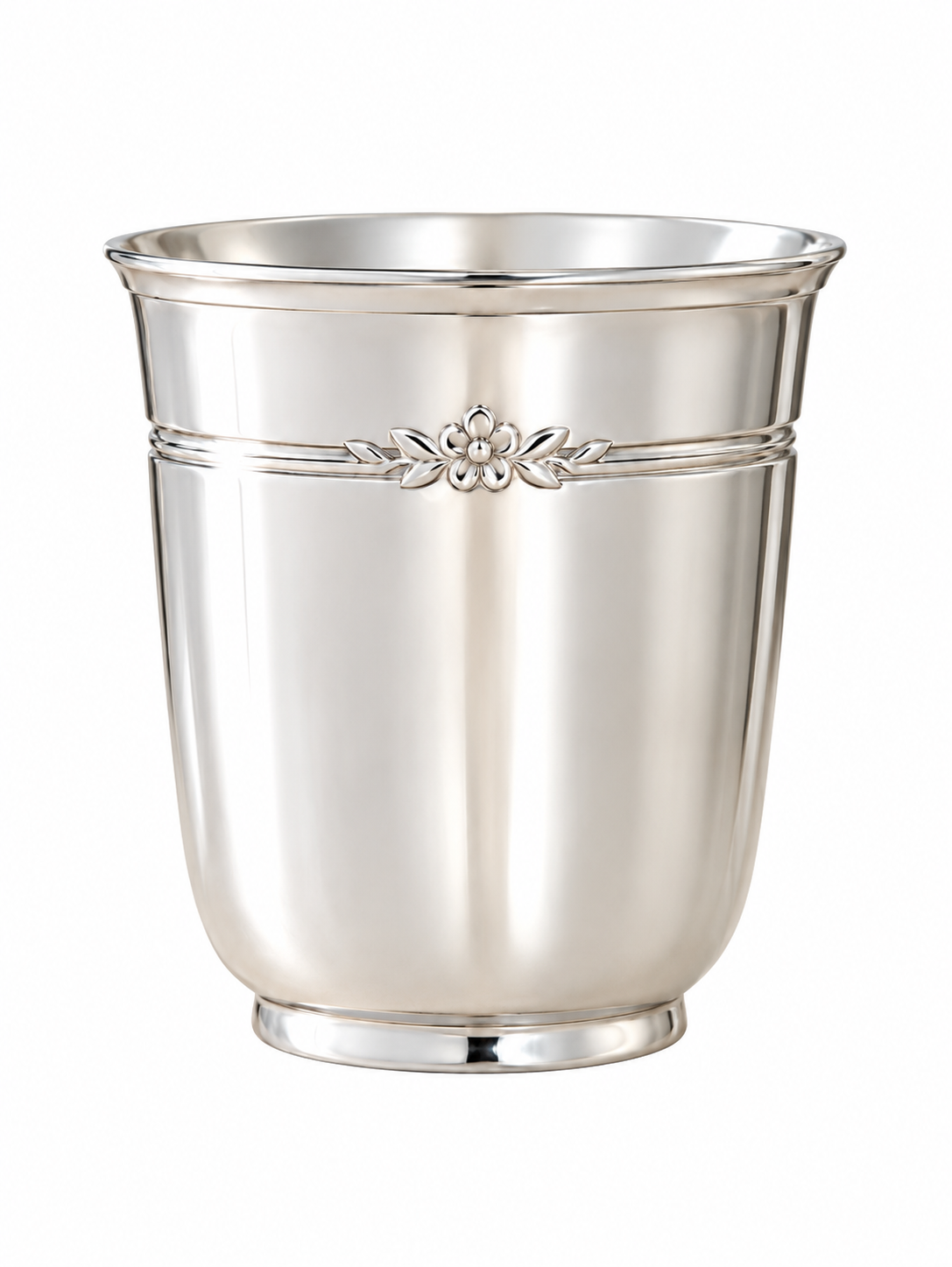 silver baby cup