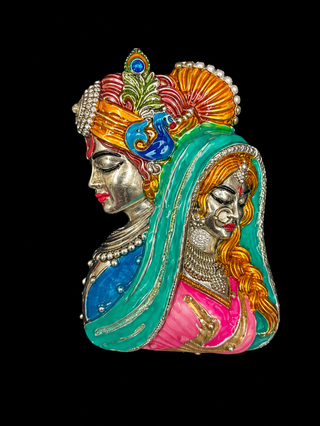 Radha Krishna Designer Brooch