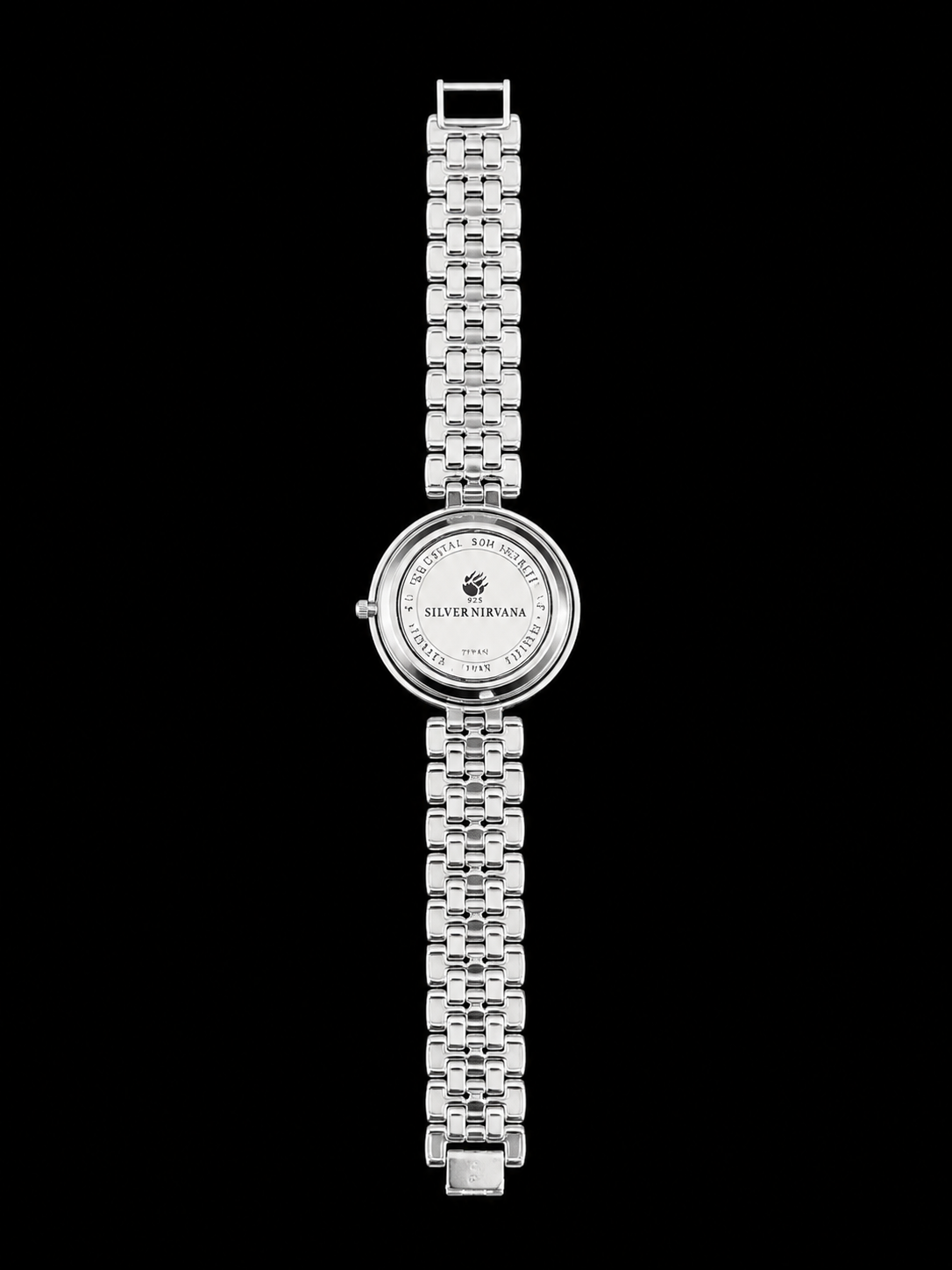 Luxury Silver Crystal Women's Analog Watch