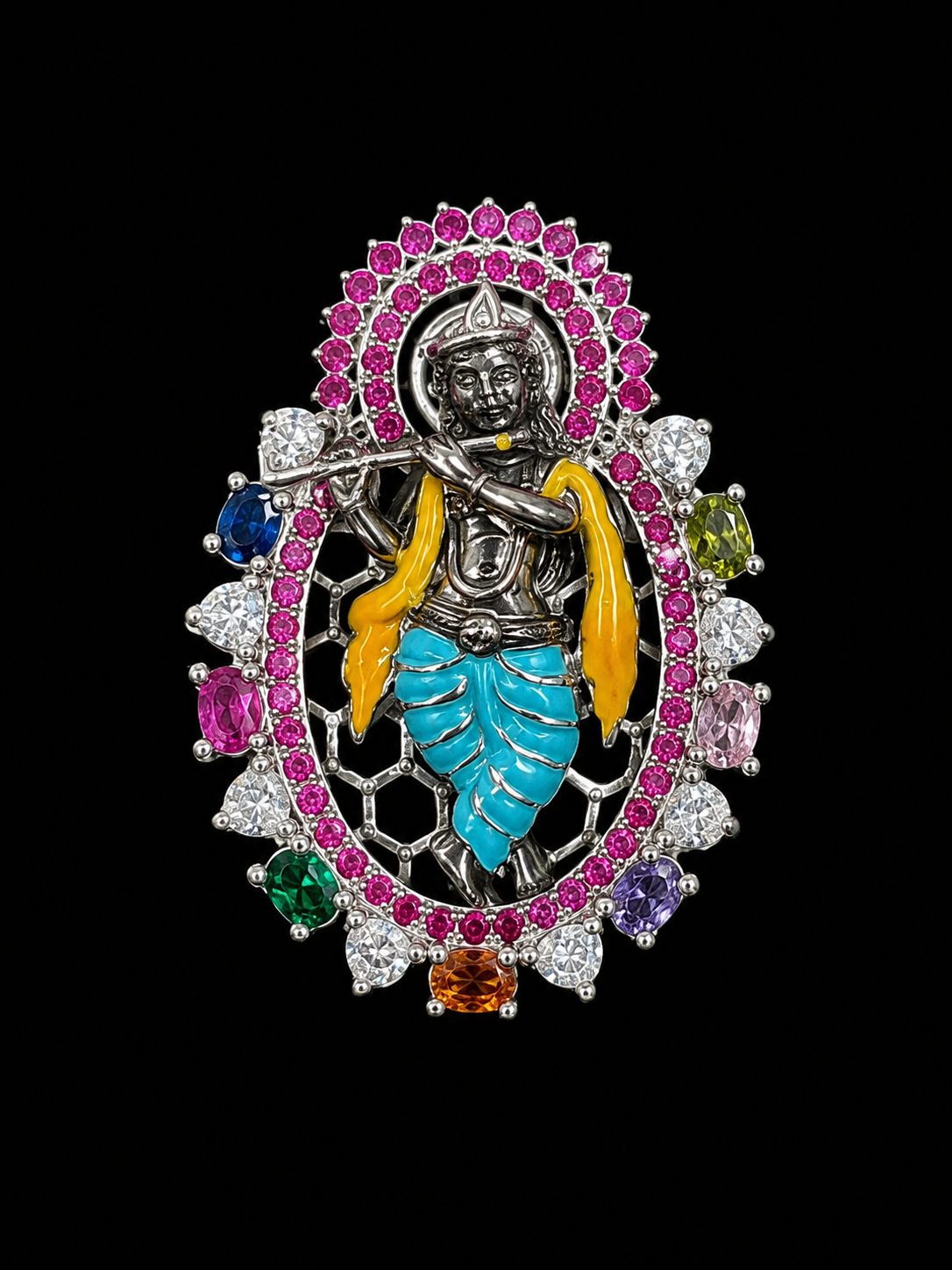 Shree krishna Statement Brooch