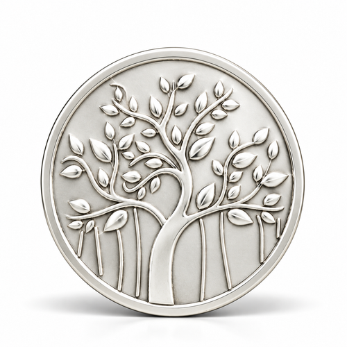 10 Gram 999 Fine Silver Coin with Leaf Design