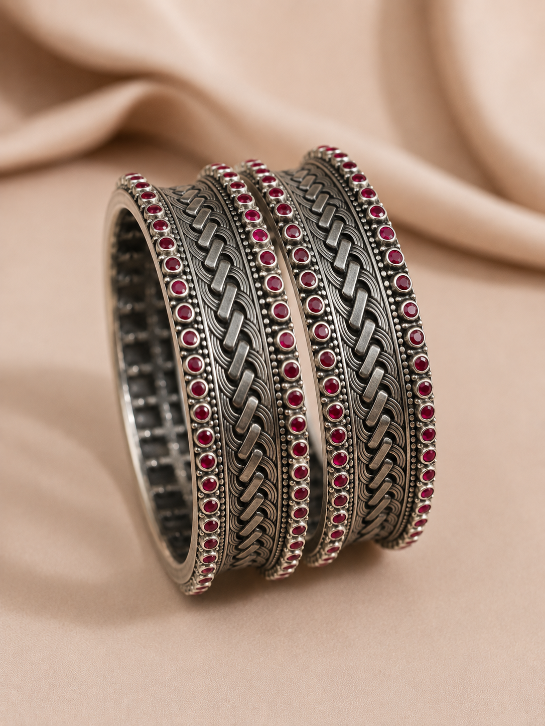 Silver Designer Bangles