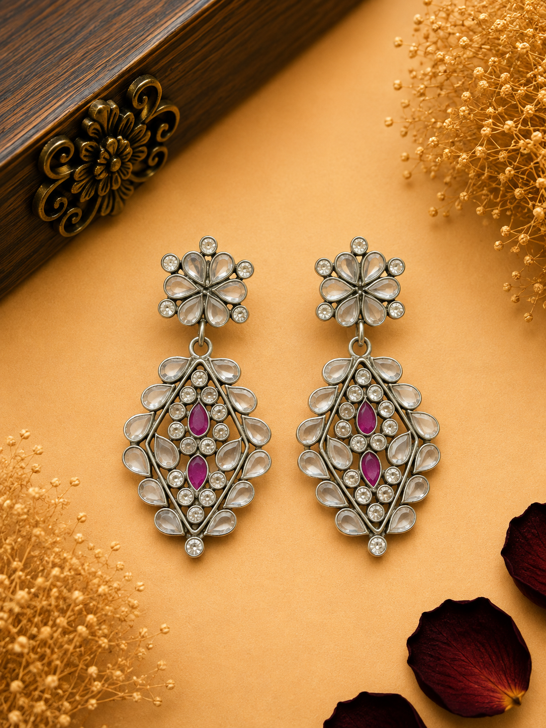 Silver Designer Earrings