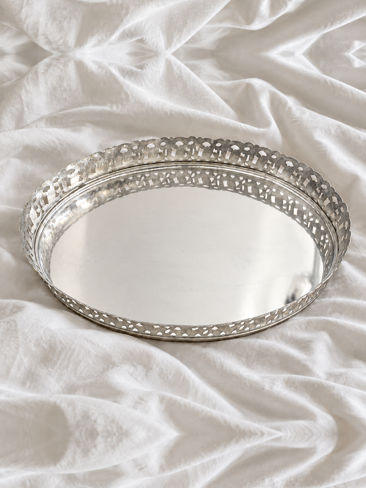 silver tray