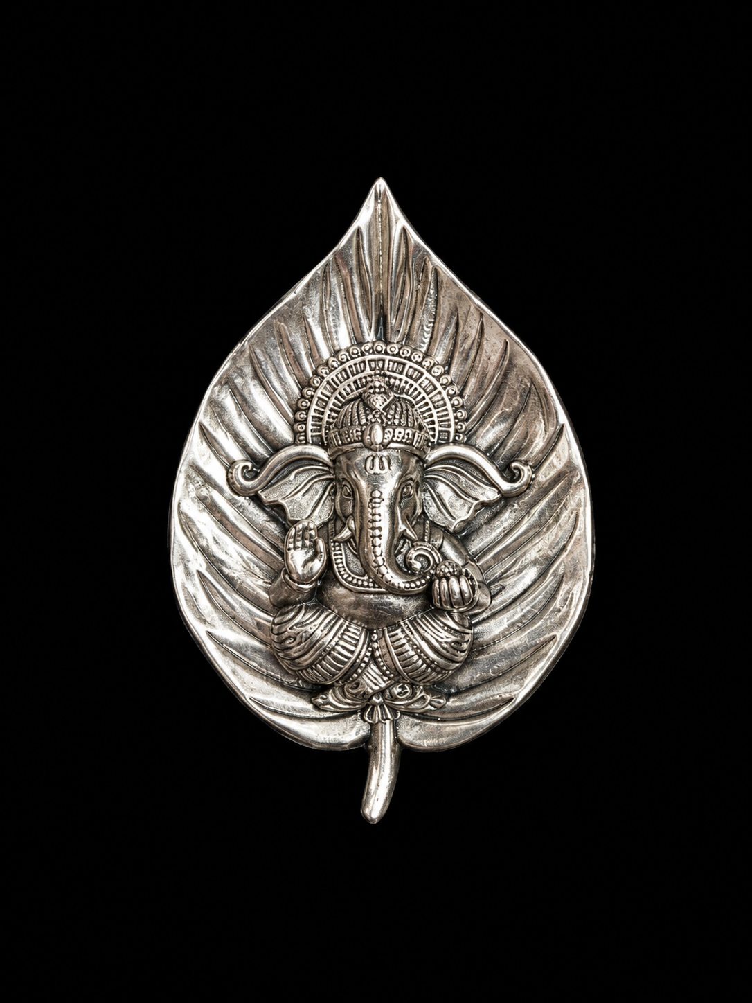 Ganesha Leaf Brooch