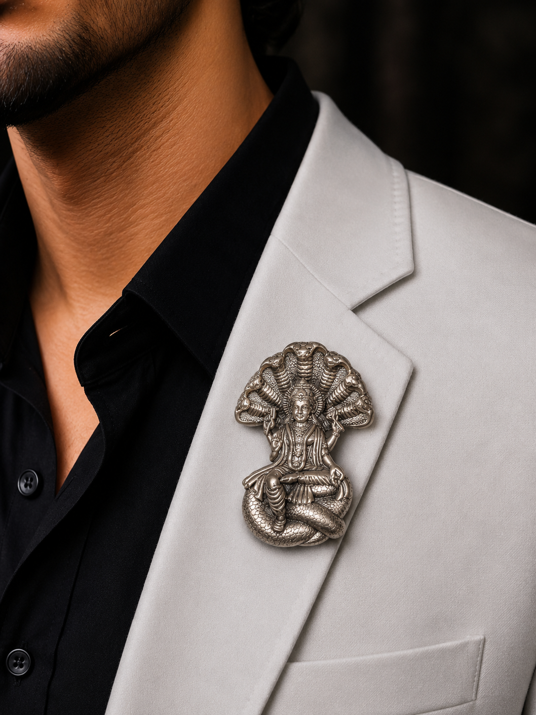 Vishnu Sheshnag Brooch