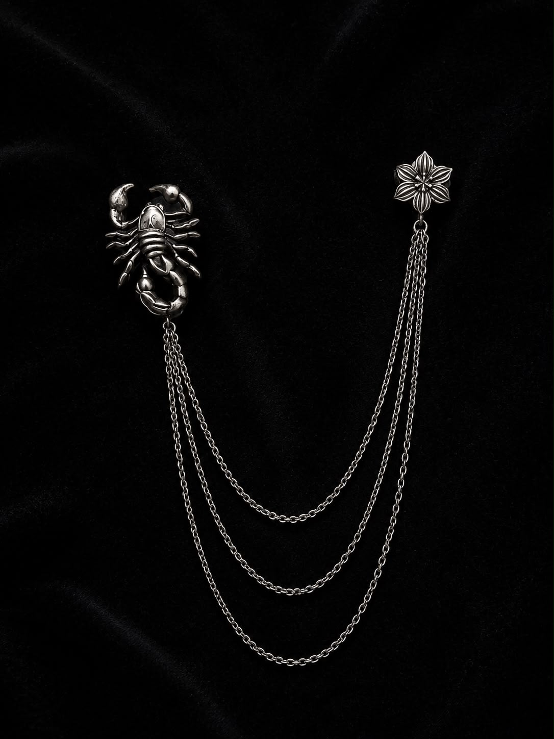 Scorpion Chain Brooch