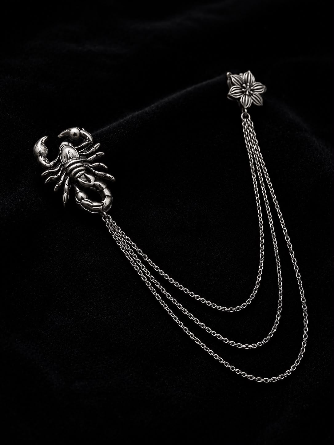 Scorpion Chain Brooch