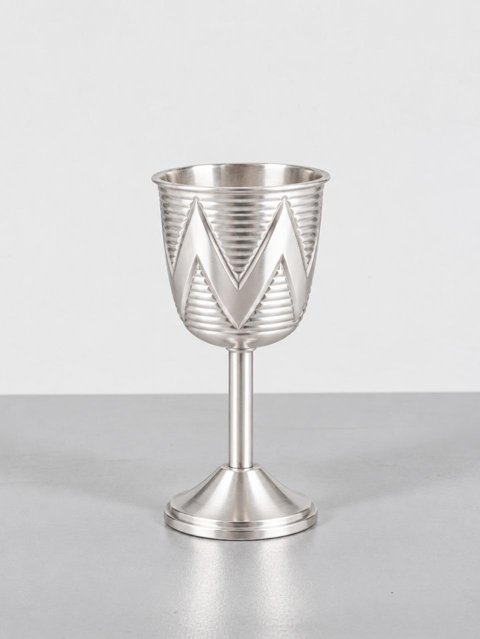 Chevron Wine Glass