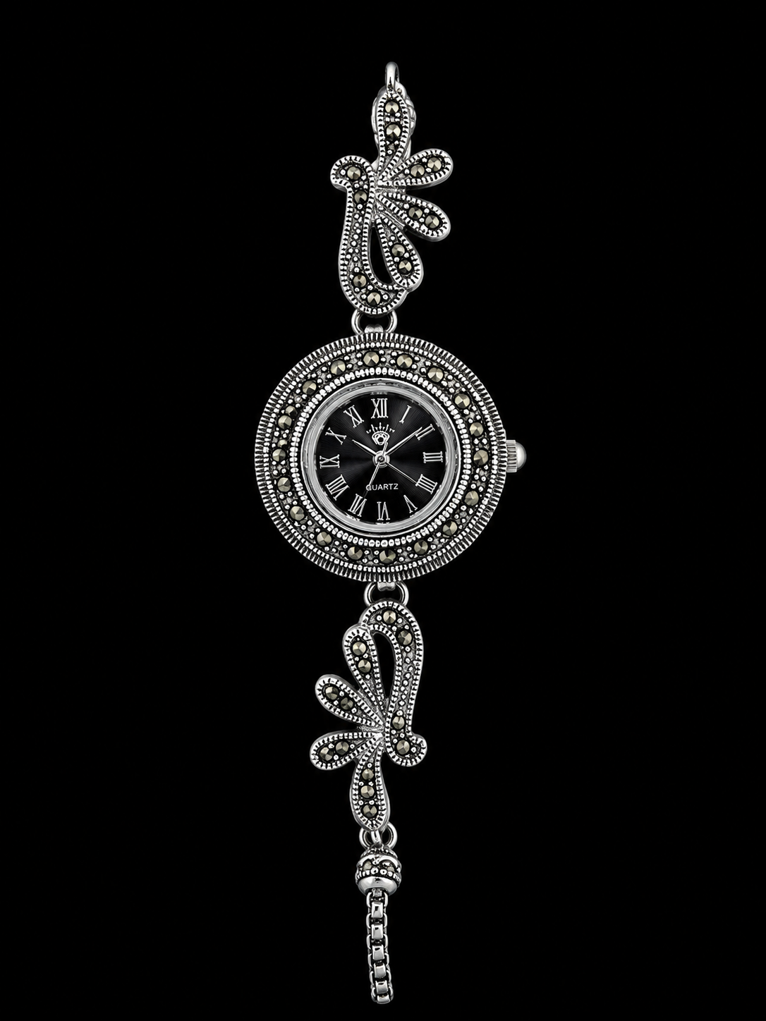 Vintage Silver Bracelet Watch for Women