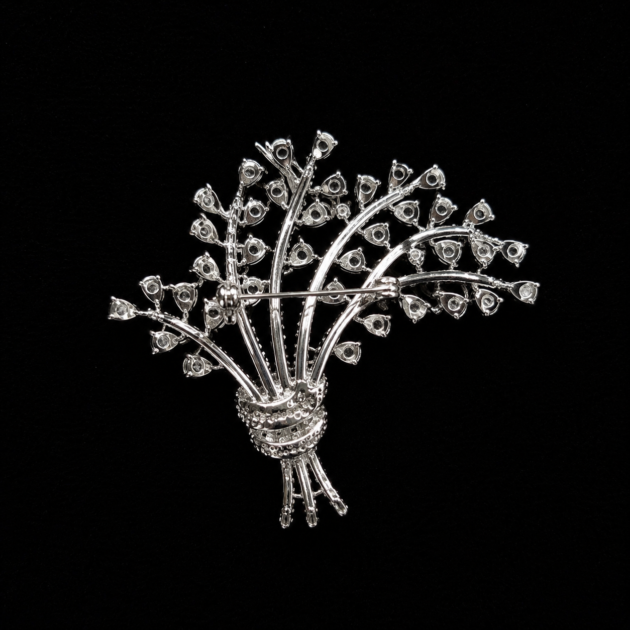 Luxury Crystal Floral Bouquet Brooch