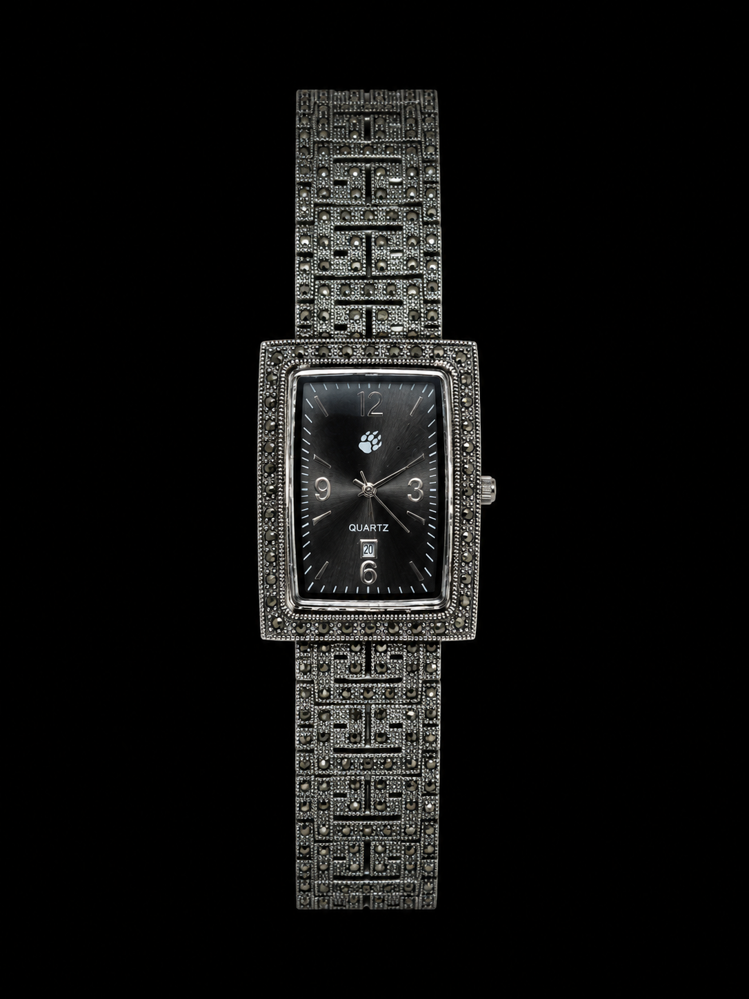 Luxury Silver Crystal Bracelet Watch for Women