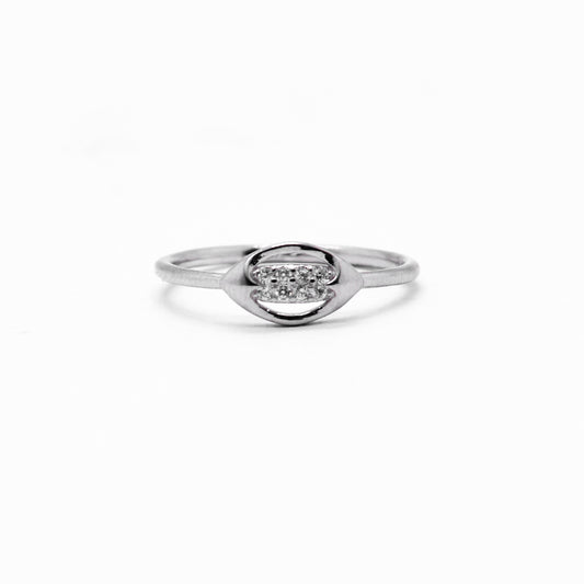 johan 925 Sterling Silver Ring/eye shape 925 Sterling Silver Ring