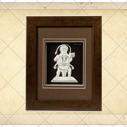 CANDRIN 999 Pure Silver STWDHM02 Hanuman Ji Frame With LED