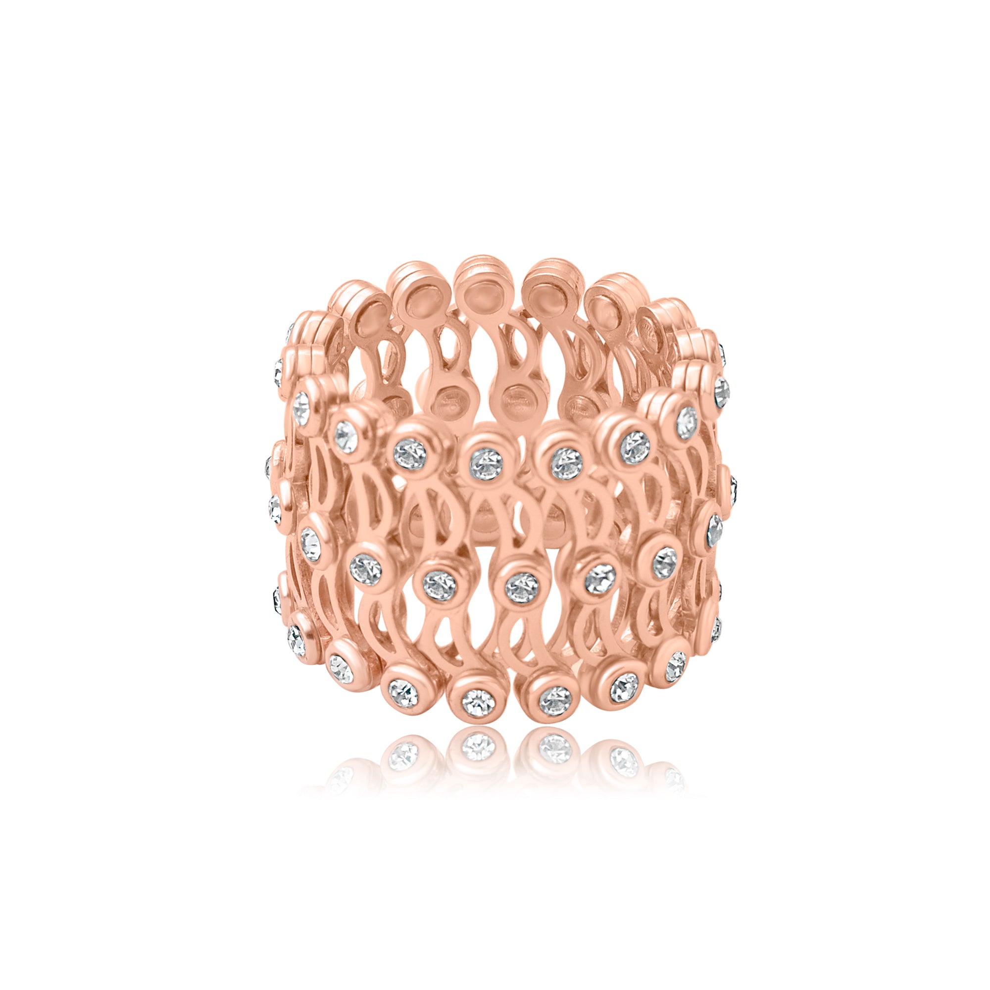 2 In 1 Magic Retractable Ring Bracelet Creative Stretchable Twist Folding  Ring Crystal Rhinestone Bracelets Women Jewelry Gift | Fruugo NO