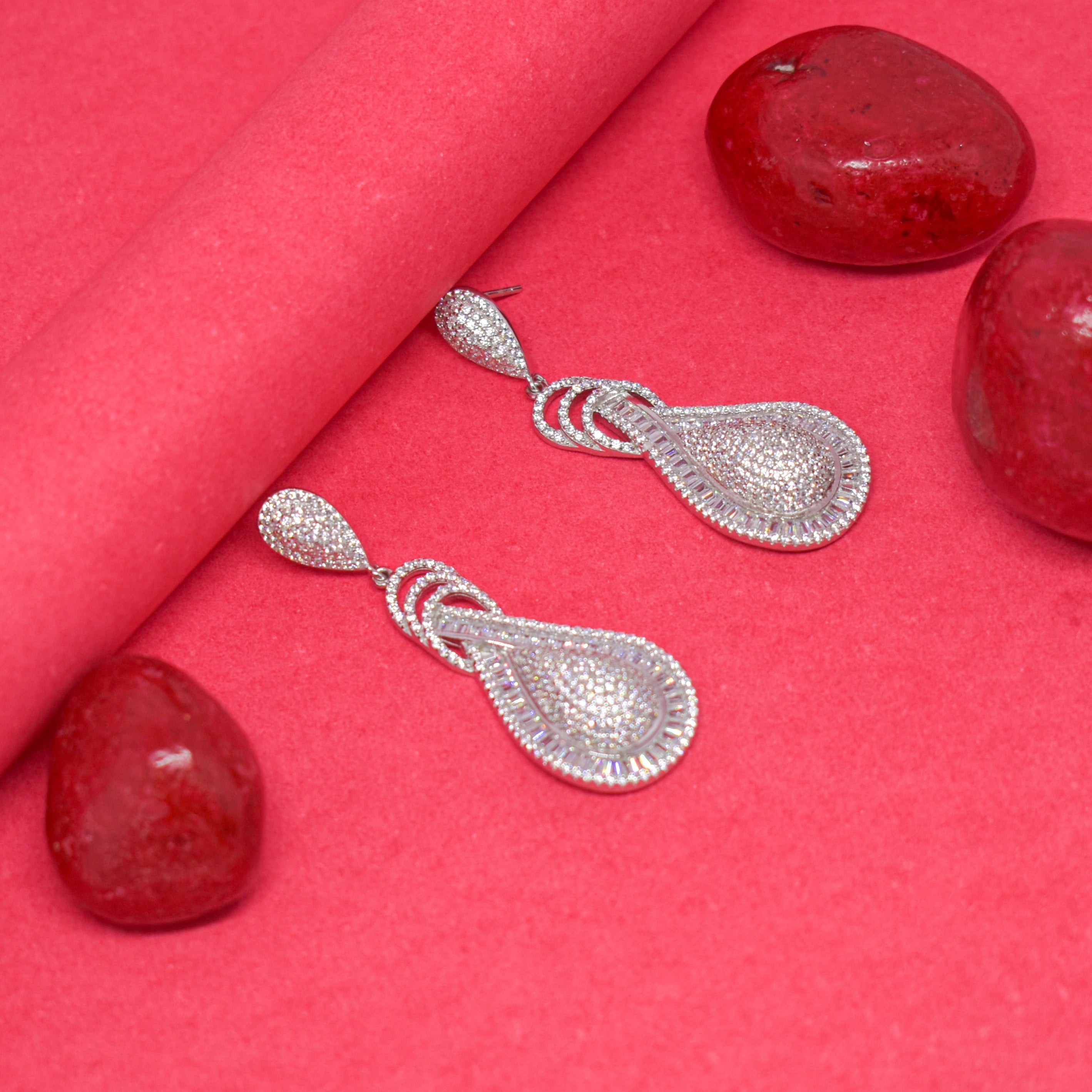 Claires earrings silver deals
