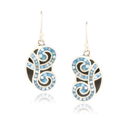 difference between silver and sterling silver/ marine earring/ 925 sterling silver earring